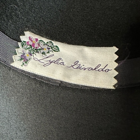 Lylia Siraldo Womens Vintage Hat Church Derby Wedding Wide Brim Big Bow Brooch main image 9